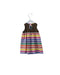 A Brown Sleeveless Dresses from Familiar in size 12-18M for girl. (Back View)