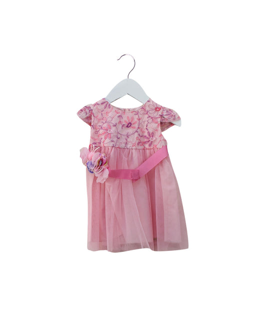 A Pink Short Sleeve Dresses from I Pinco Pallino in size 6-12M for girl. (Front View)