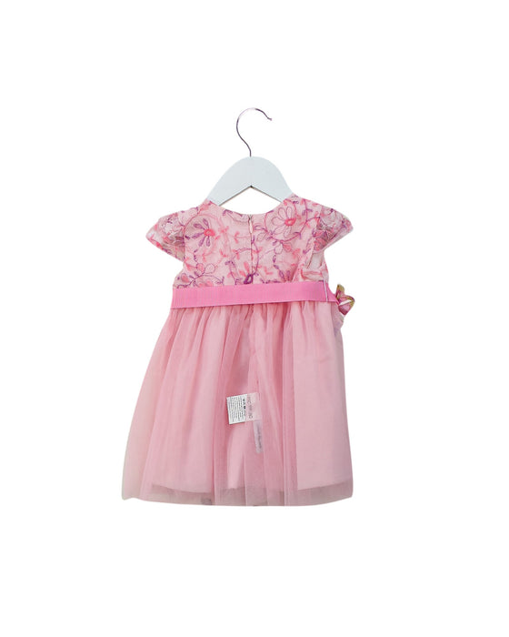A Pink Short Sleeve Dresses from I Pinco Pallino in size 6-12M for girl. (Back View)