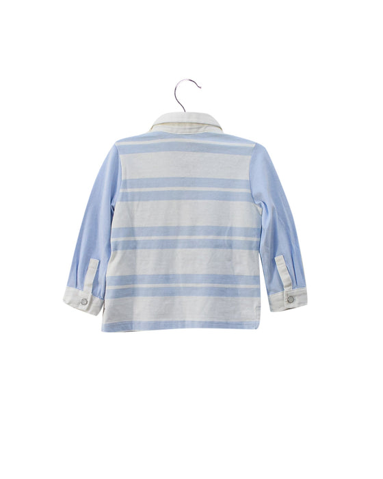 A White Long Sleeve Polos from Chicco in size 6-12M for boy. (Back View)