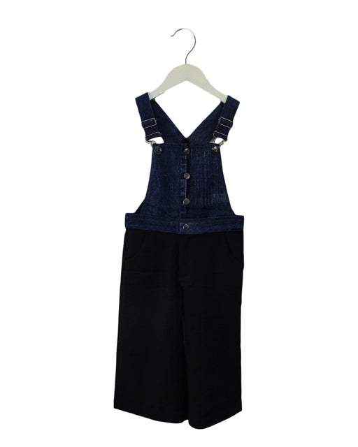 A Blue Long Overalls from Diesel in size 4T for girl. (Front View)