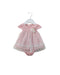 A Pink Short Sleeve Bodysuits from Nicholas & Bears in size 0-3M for girl. (Front View)