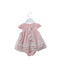 A Pink Short Sleeve Bodysuits from Nicholas & Bears in size 0-3M for girl. (Back View)