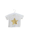 A White Short Sleeve T Shirts from Little Starters in size 0-3M for neutral. (Front View)