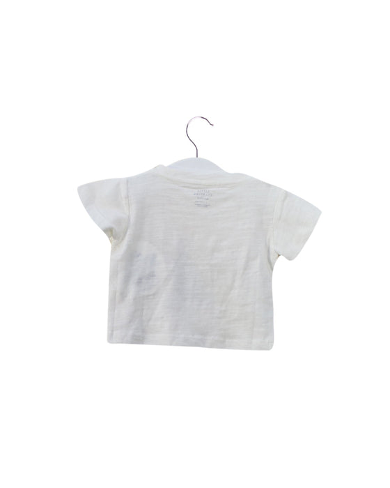 A White Short Sleeve T Shirts from Little Starters in size 0-3M for neutral. (Back View)