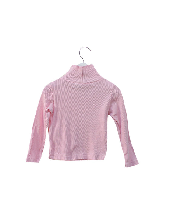 A Pink Long Sleeve Tops from Sprout in size 2T for girl. (Back View)