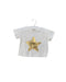 A White Short Sleeve T Shirts from Little Starters in size 0-3M for neutral. (Front View)
