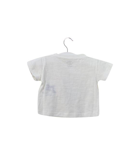 A White Short Sleeve T Shirts from Little Starters in size 0-3M for neutral. (Back View)