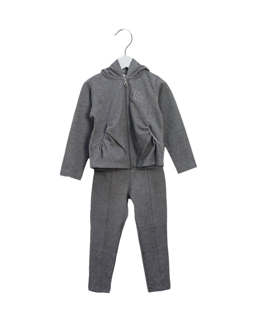 A Grey Pants Sets from Armani in size 4T for girl. (Front View)