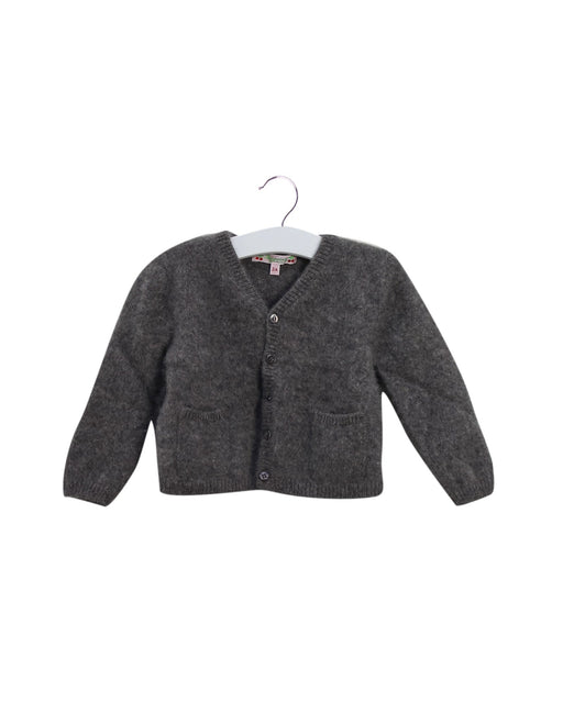 A Grey Cardigans from Bonpoint in size 2T for girl. (Front View)