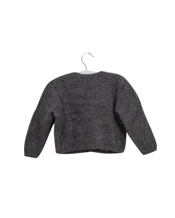 A Grey Cardigans from Bonpoint in size 2T for girl. (Back View)