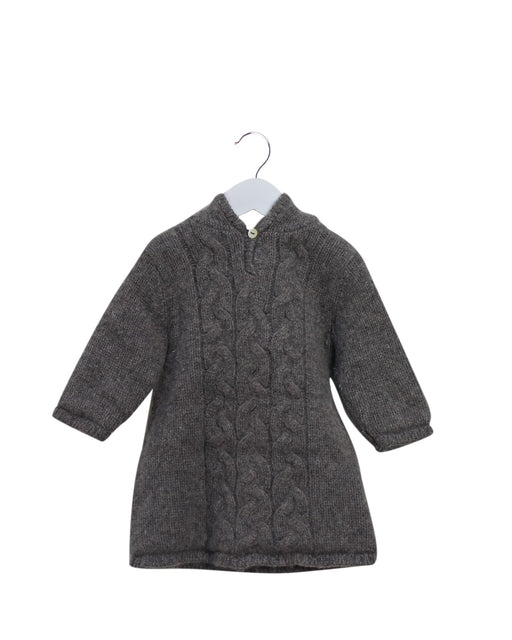A Grey Sweater Dresses from Bonpoint in size 12-18M for girl. (Front View)