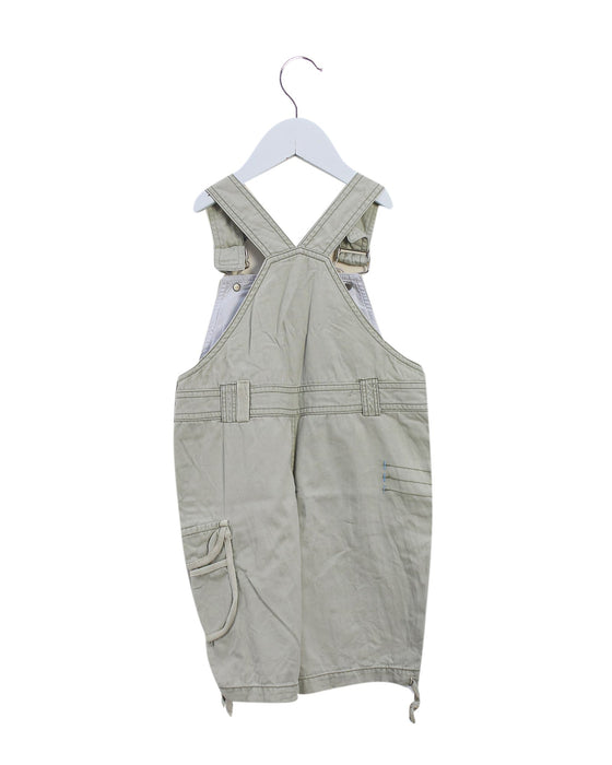 A Beige Long Overalls from Absorba in size 2T for boy. (Back View)