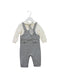 A Grey Long Sleeve Jumpsuits from Nicholas & Bears in size 6-12M for boy. (Front View)