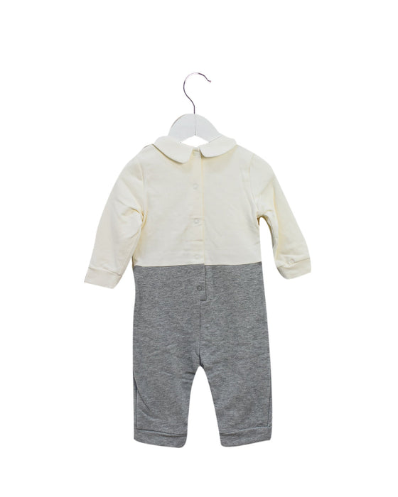 A Grey Long Sleeve Jumpsuits from Nicholas & Bears in size 6-12M for boy. (Back View)