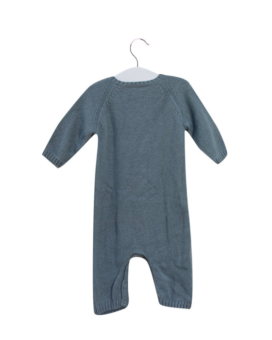 A Blue Long Sleeve Jumpsuits from Bonpoint in size 3-6M for neutral. (Back View)