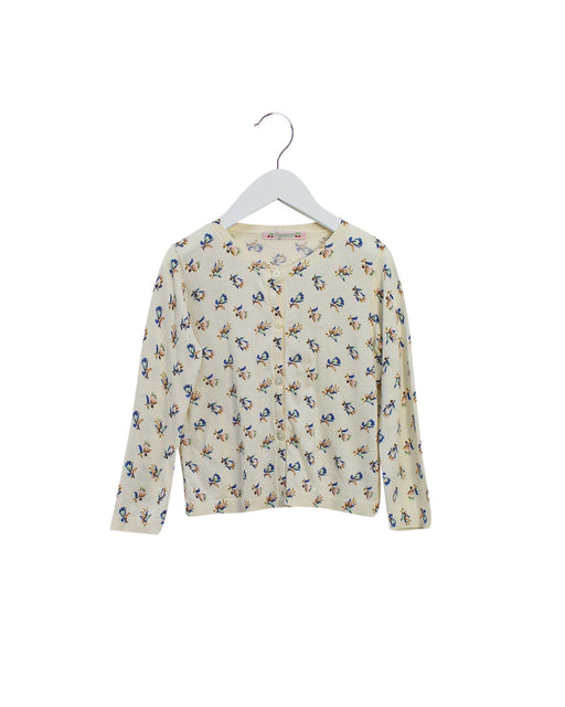 A Ivory Cardigans from Bonpoint in size 4T for girl. (Front View)