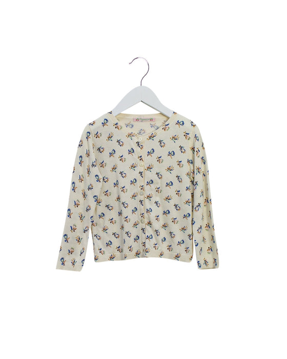 A Ivory Cardigans from Bonpoint in size 4T for girl. (Front View)