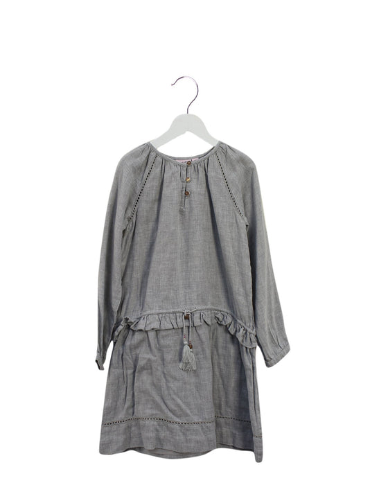 A Grey Long Sleeve Dresses from Noa Noa Miniature in size 8Y for girl. (Front View)