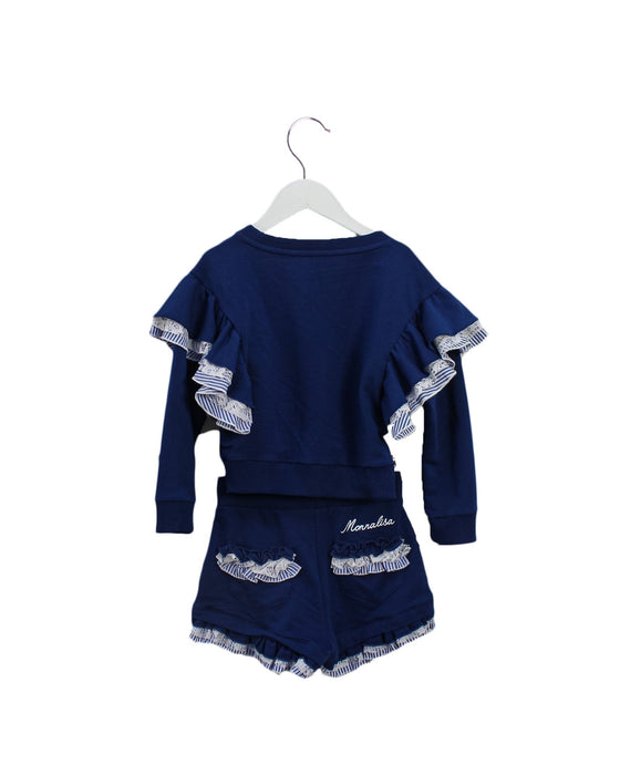 A Blue Shorts Sets from Monnalisa in size 5T for girl. (Back View)