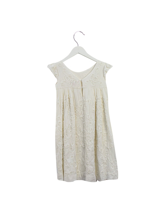 A Ivory Short Sleeve Dresses from Bonpoint in size 4T for girl. (Back View)
