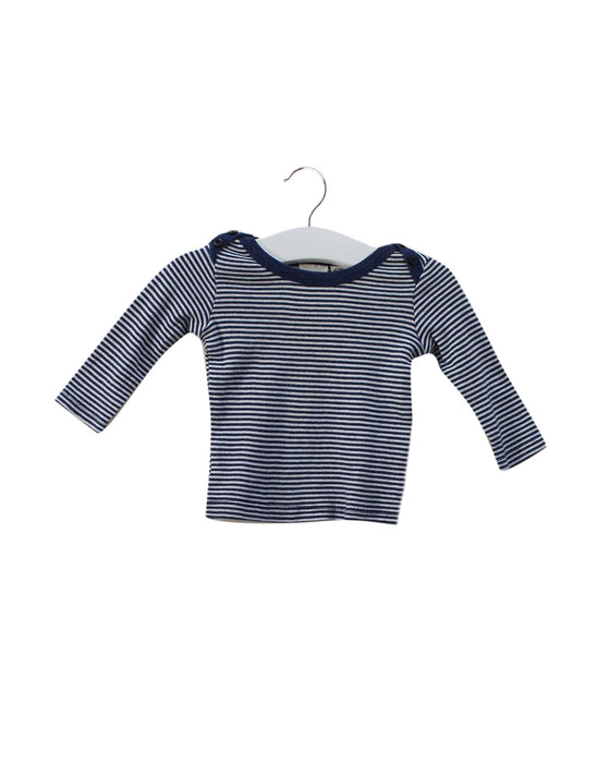 A Navy Long Sleeve Tops from Seed in size 0-3M for neutral. (Front View)