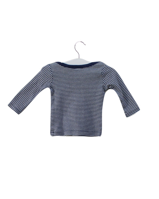 A Navy Long Sleeve Tops from Seed in size 0-3M for neutral. (Back View)