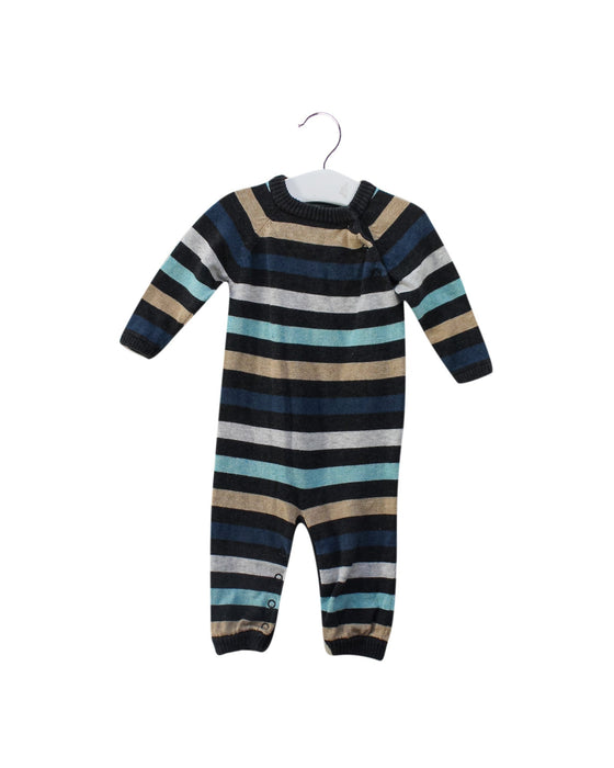 A Grey Long Sleeve Jumpsuits from Egg by Susan Lazar in size 3-6M for boy. (Front View)