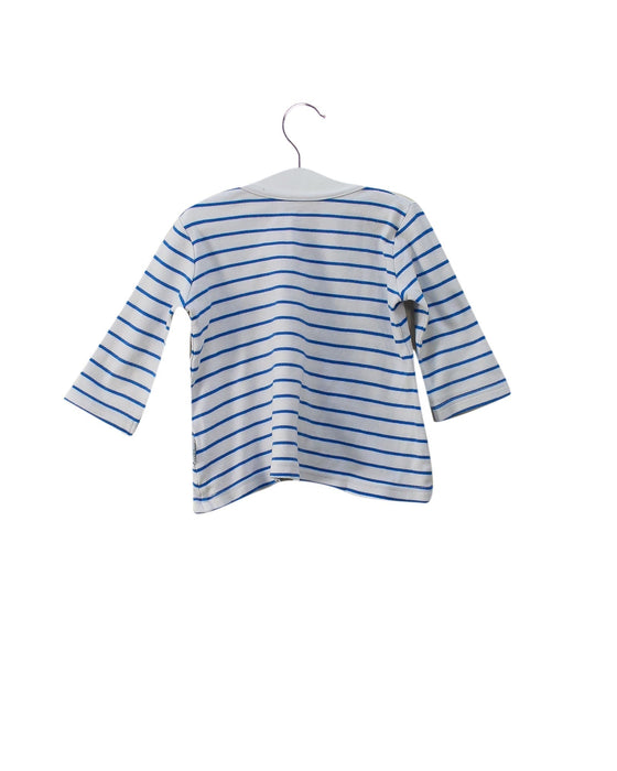 A White Long Sleeve Tops from Mides in size 6-12M for boy. (Back View)