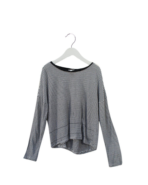 A Black Long Sleeve Tops from Seed in size 8Y for girl. (Front View)