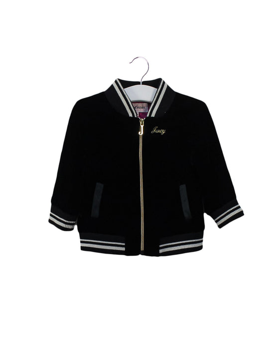 A Black Lightweight Jackets from Juicy Couture in size 6-12M for girl. (Front View)