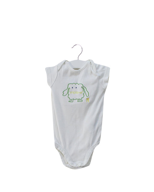 A White Short Sleeve Bodysuits from Stella McCartney in size 0-3M for girl. (Front View)