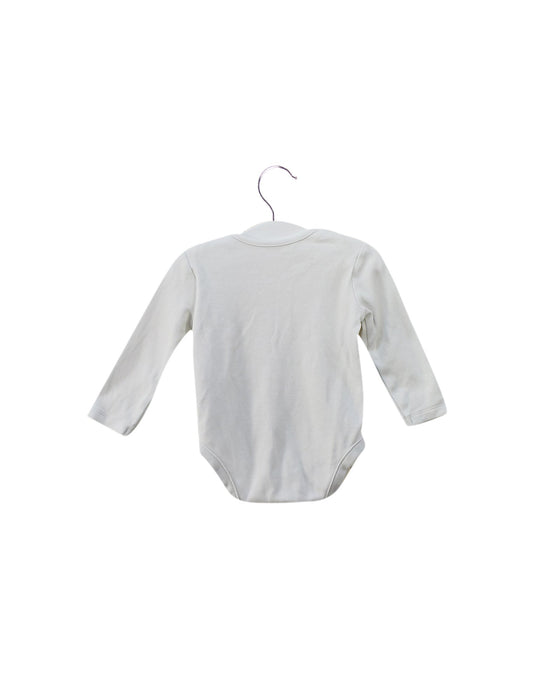 A White Long Sleeve Bodysuits from The Little White Company in size 0-3M for girl. (Back View)