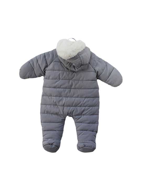 A Grey Long Sleeve Jumpsuits from Jacadi in size 0-3M for girl. (Back View)