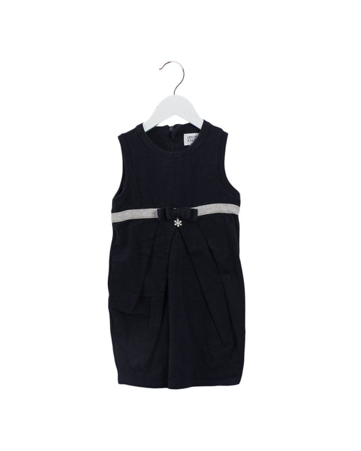 A Navy Sleeveless Dresses from Armani in size 4T for girl. (Front View)