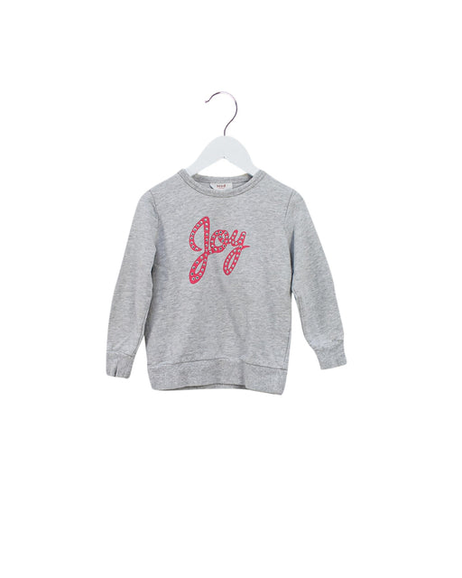 A Grey Crewneck Sweatshirts from Seed in size 3T for girl. (Front View)