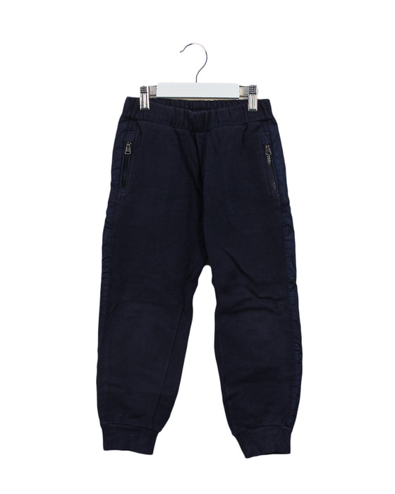 A Navy Sweatpants from Moncler in size 4T for boy. (Front View)