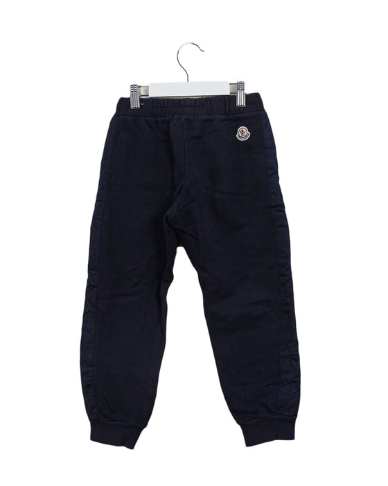 A Navy Sweatpants from Moncler in size 4T for boy. (Back View)