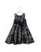 A Navy Sleeveless Dresses from Monsoon in size 3T for girl. (Back View)