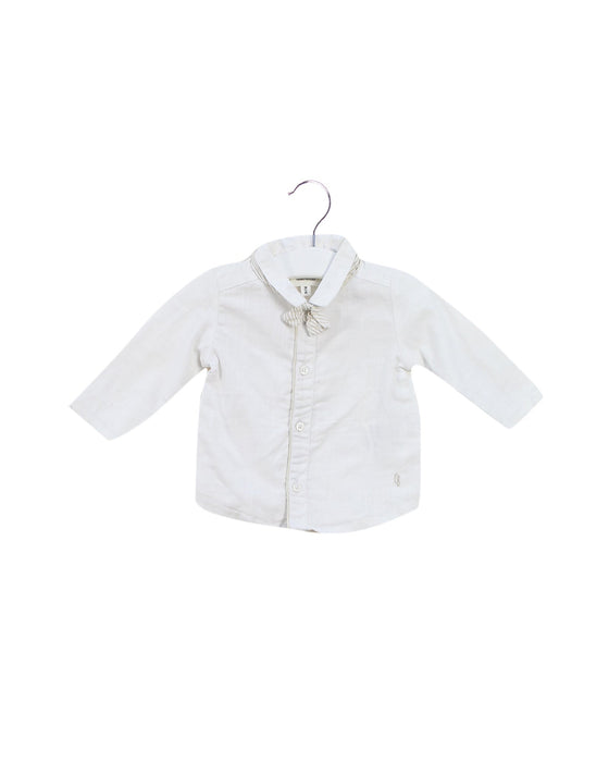A Ivory Long Sleeve Tops from Carrément Beau in size 0-3M for neutral. (Front View)