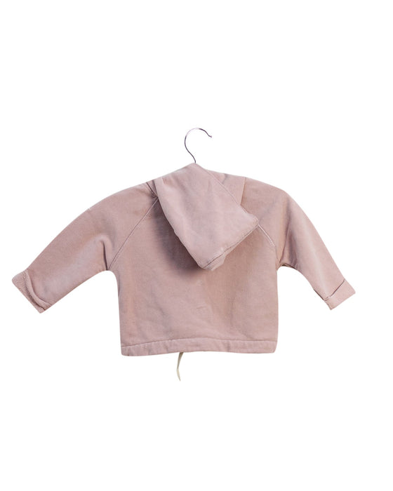 A Pink Buttoned Sweatshirts from Gray Label in size 0-3M for girl. (Back View)