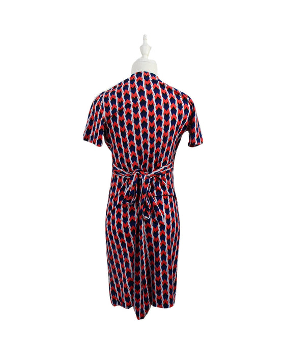 A Red Short Sleeve Dresses from Predict in size XS for maternity. (Back View)