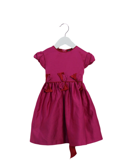A Purple Short Sleeve Dresses from David Charles in size 2T for girl. (Front View)