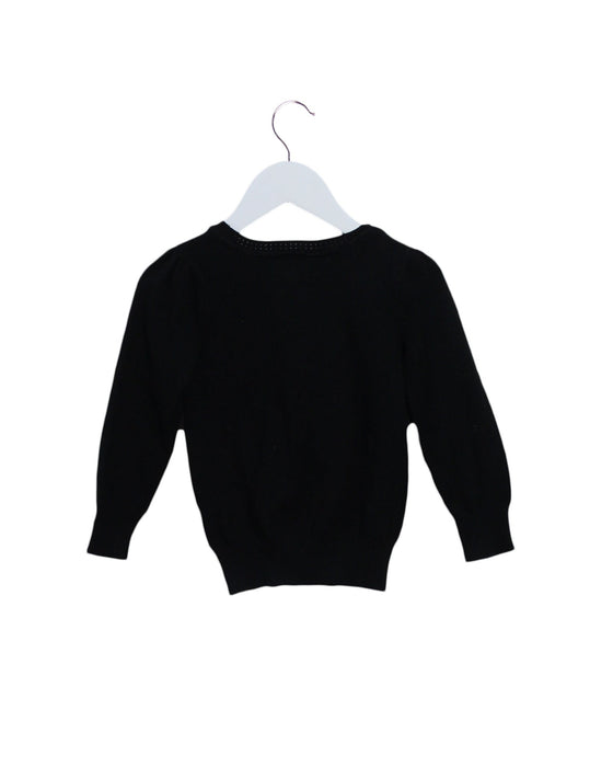 A Black Knit Sweaters from Milly Minis in size 3T for girl. (Back View)