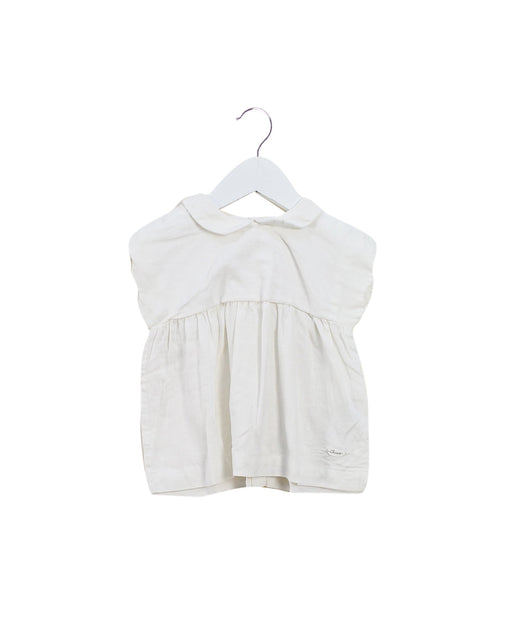 A Ivory Short Sleeve Tops from Chicco in size 6-12M for girl. (Front View)