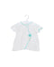 A White Short Sleeve Tops from Chickeeduck in size 6-12M for girl. (Front View)