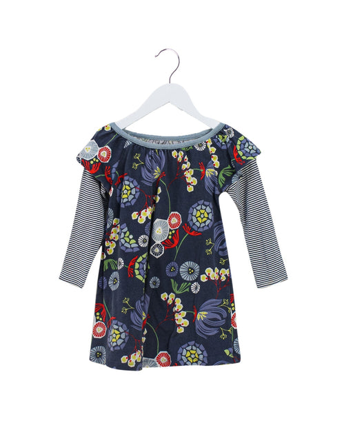 A Navy Long Sleeve Dresses from Tea in size 2T for girl. (Front View)