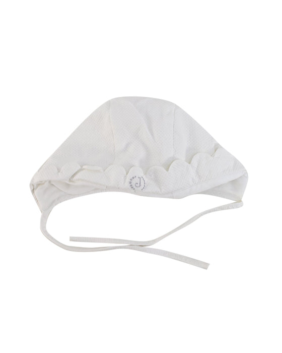 A White Sun Hats from Jacadi in size O/S for girl. (Front View)