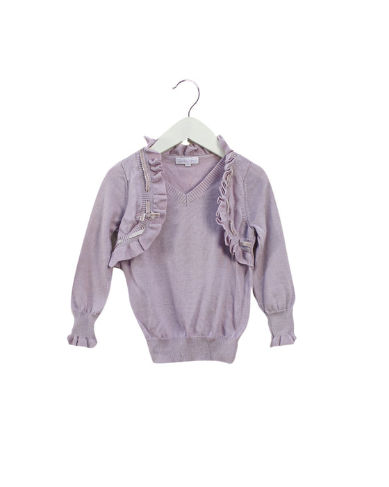A Purple Knit Sweaters from Nicholas & Bears in size 3T for girl. (Front View)