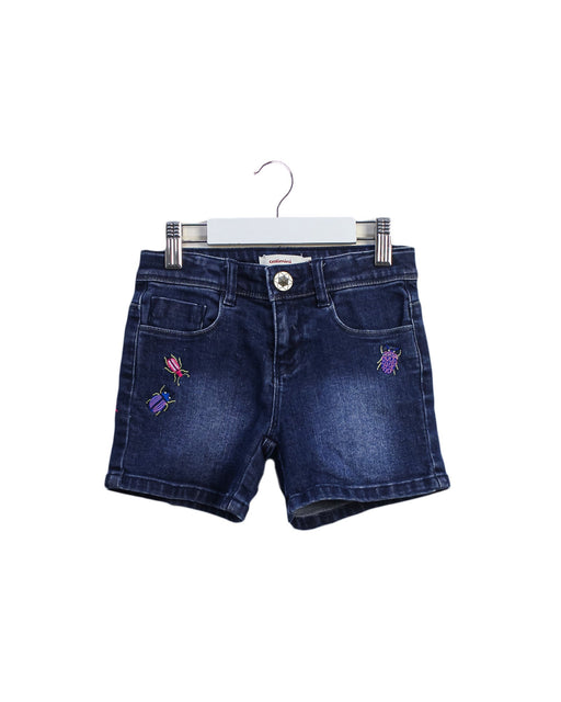 A Navy Shorts from Catimini in size 6T for girl. (Front View)